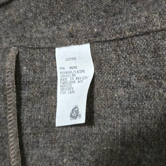 Vintage Woolrich Wool Shirt Jacket Brown 2XL John Rich Woolen Mills - Picture 5 of 8